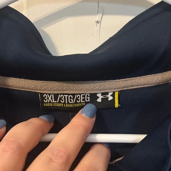 Under Armour Navy Quarter-Zip Pullover - Picture 3 of 3